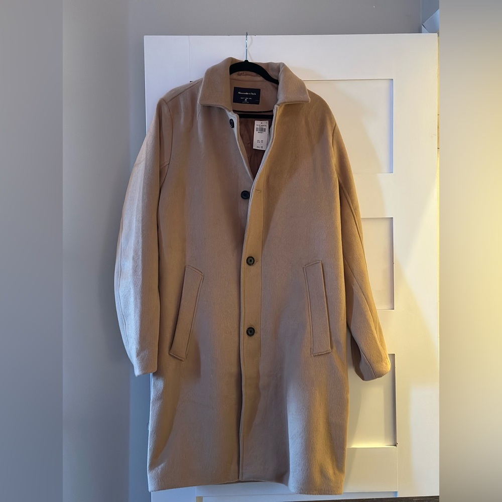 Abercrombie & Fitch Tan Trench Coat - Picture 3 of 6